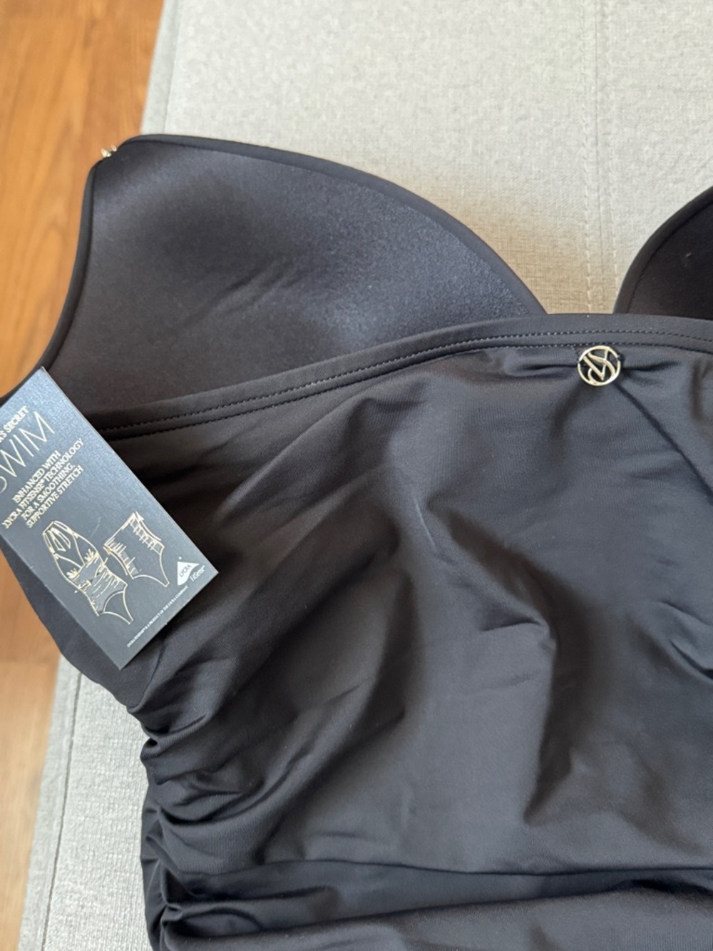 NWT Victoria's Secret Marita Forever Black One-Piece Swimsuit SzL - Picture 10 of 11
